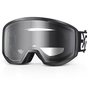 EXP VISION Ski/Snowboard Goggles for Men Women, OTG Snow Goggles Anti Fog UV Protection