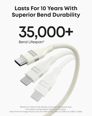 Anker USB-A to USB-C Cable (3 ft/6 ft, Upcycled-Braided) - TRAPSKI