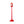 61 Inch Christmas Musical Street Lamp Post with Detachable Snow Globe Lantern-Red