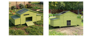 70" Automatic Chicken Coop with Solar-Powered Door