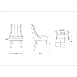 Fifth Avenue - Dining Chair (Set of 2) - Tan
