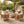 Set of 4 Outdoor Acacia Wood Patio Chairs