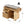 Indoor Bamboo Rolling Kitchen Island with Stainless Steel Top