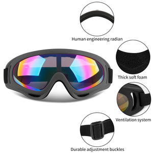 COOLOO Ski Goggles, 2 Pack Snow Goggles Snowboard Goggles for Men Women Kids - UV Protection Foam Anti-Scratch Dustproof