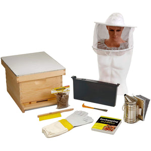 Little Giant 10-Frame Deluxe Beginner Backyard Beekeeping Hive Starter Kit - TRAPSKI