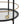Modern Round Bar Cart with Tempered Glass Shelves