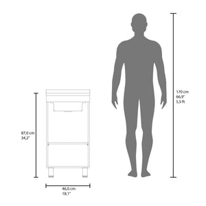 Darwin Freestanding Utility Tub and Sink Cabinet with One Door