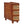 Narrow 3 Drawer End Table, Compact Nightstand For Living Room - Brown Oak