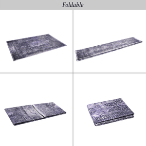 MAVAL Anthracite Washable Rug 2'6" x 10' Runner Rug