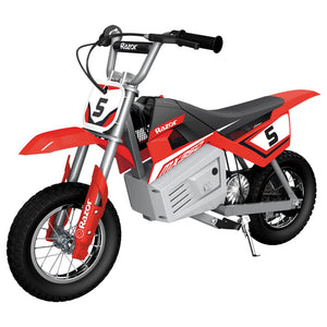 Razor MX350 Dirt Rocket Kids Electric Toy Motocross Motorcycle Dirt Bike, Red - TRAPSKI