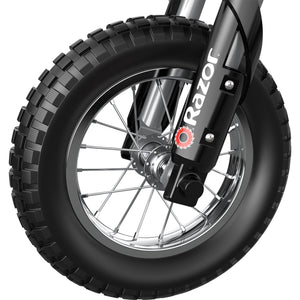 Razor MX400 Dirt Rocket 24V Electric Toy Motocross Motorcycle Dirt Bike, Black - TRAPSKI