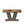 Square Coffee Table With Crisscross Base - Brown / Black