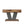 Square Coffee Table With Crisscross Base - Brown / Black