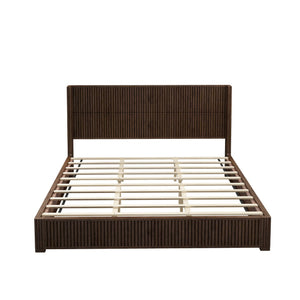 Platform Bed Frame With Headboard, Floor Standing Design