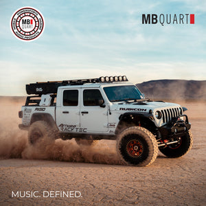 MB Quart DS1-204 400 Watt 8 Inch Shallow Slim DVC 4 Ohm Car Sub, Single Speaker