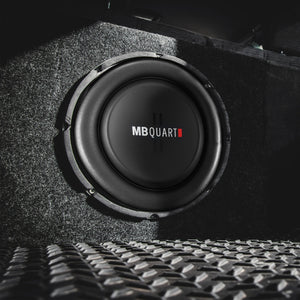 MB Quart DS1-204 400 Watt 8 Inch Shallow Slim DVC 4 Ohm Car Sub, Single Speaker