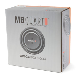 MB Quart DS1-204 400 Watt 8 Inch Shallow Slim DVC 4 Ohm Car Sub, Single Speaker