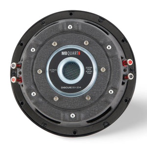 MB Quart DS1-204 400 Watt 8 Inch Shallow DVC 4 Ohm Car Subwoofer Speaker Pair