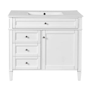 Bathroom Vanity With Top Sink, 2 Drawers And Tip Out Drawer