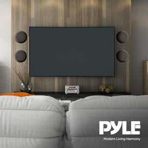 2) NEW Pyle PDIC81RDBK 250W 8 Inch Flush In-Wall In-Ceiling Black Speakers Pair