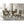 Carbon - Rectangular Dining Table With X Base Design - Brown