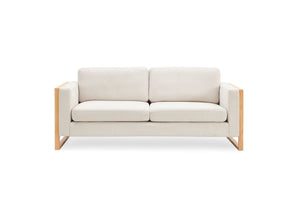 Modern 3-Seater Sofa With Solid Wood Legs