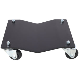 Heavy Duty Steel Vehicle Dollies with Brakes, 2500Lbs Capacity