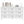 9 Drawer White Metal Dresser with Quiet-Glide Rails