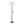 Shadow Contemporary Floor Lamp in Black Steel with White Linen Shade