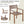 U_STYLE 5-Piece Outdoor Acacia Wood Dining Set