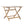 Blissique Outdoor Foldable Wood Dining Table With Slat Design