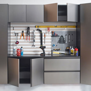 Nova Series - Garage Cabinet Set C - Metallic Gray
