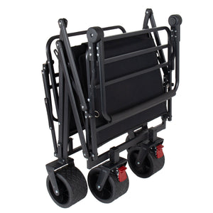 2-in-1 Multifunctional Folding Wagon Cart and Convertible Beach Chair