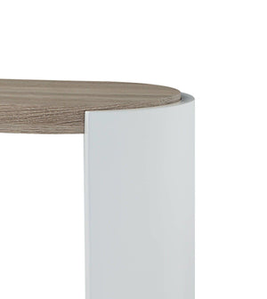 Zoma High Gloss Sofa Table - Oak / White