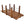 5 Ft Wooden Garden Bridge, Stained Wood Arc Footbridge with Chain Railings