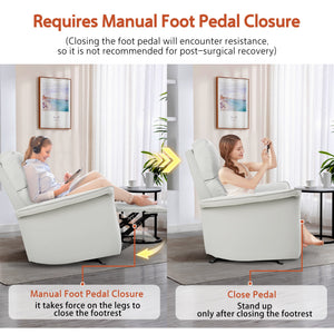 Manual Rocker Recliner Chair for Adults
