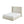 Carmen - King Size Upholstered Wingback Bed - Ivory