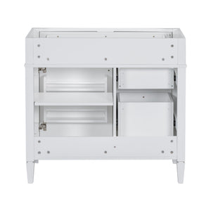 Bathroom Vanity With 2 Drawers And Tip-Out Drawer, Storage Cabinet