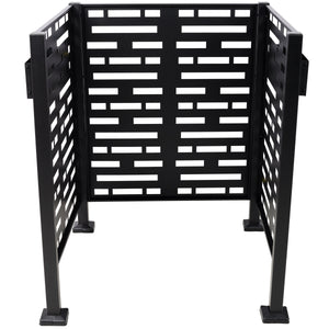 3x3 Ft Metal Air Conditioner Privacy Fence with Planter Boxes