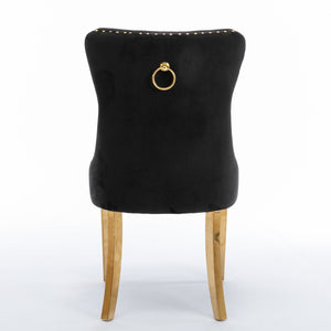 Nikki Collection Modern Velvet Upholstered Dining Chair