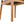 Indoor Upholstered Dining Chair Set of 2 - Oatmeal / Teak