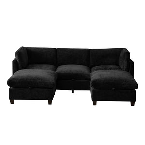 96.5" Sectional Couch for Living Room, Upholstered with Storage