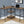 Contemporary L-Shape Computer Desk with Storage Shelves - Brown