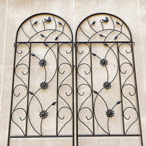 4 Pack Metal Garden Trellis 86.7" x 19.7" Rustproof for Climbing Plants