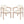 Acacia Wood Dining Chairs Set of 2, Armchairs with Cushions