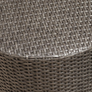 Keaton Barrel Side Table Gray