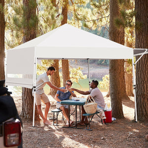 17 Feet x 10 Feet Foldable Pop Up Canopy with Adjustable Instant Sun Shelter