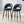 Modern Upholstered 360° Rotatable Bar Chair With Metal Legs For Dining Room (Set of 2)
