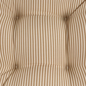 Outdoor Chair Cushions Set of 2 - Beige Striped