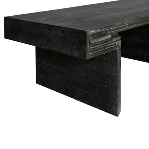 American Vintage Industrial Coffee Table, Double Tier Design